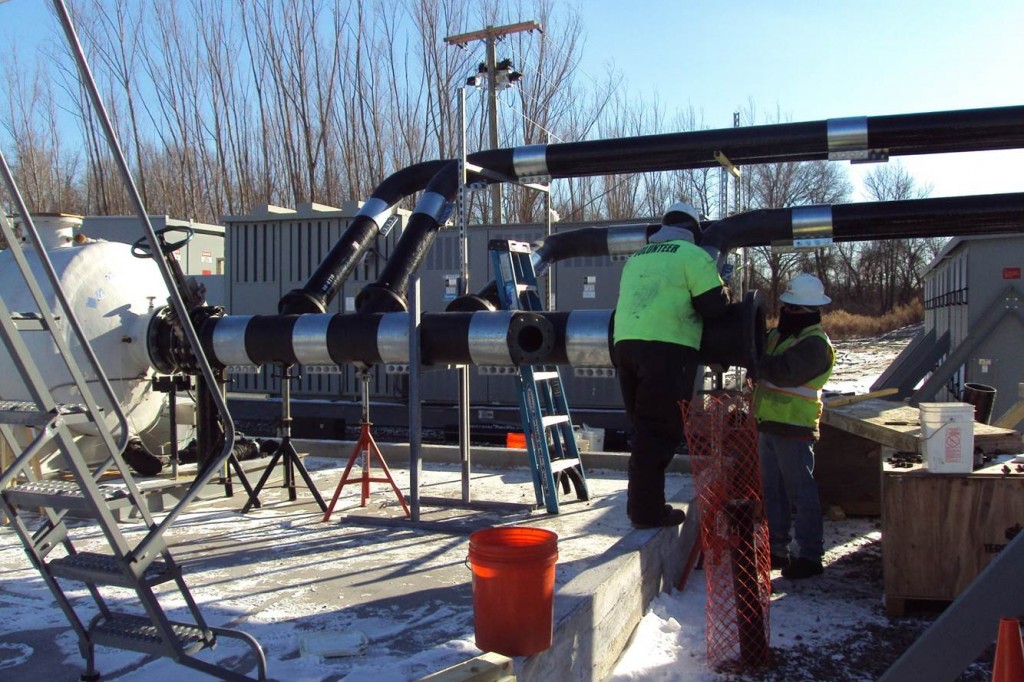 Vapor Treatment System Construction on Jan. 7, 2014