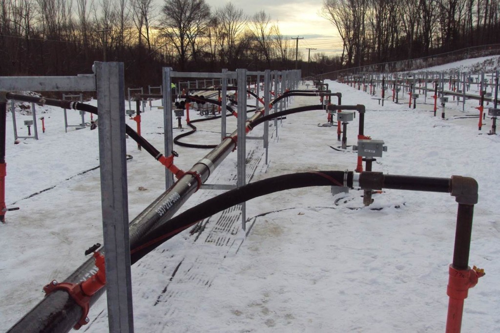 Vapor monitoring wells on Dec. 13, 2013